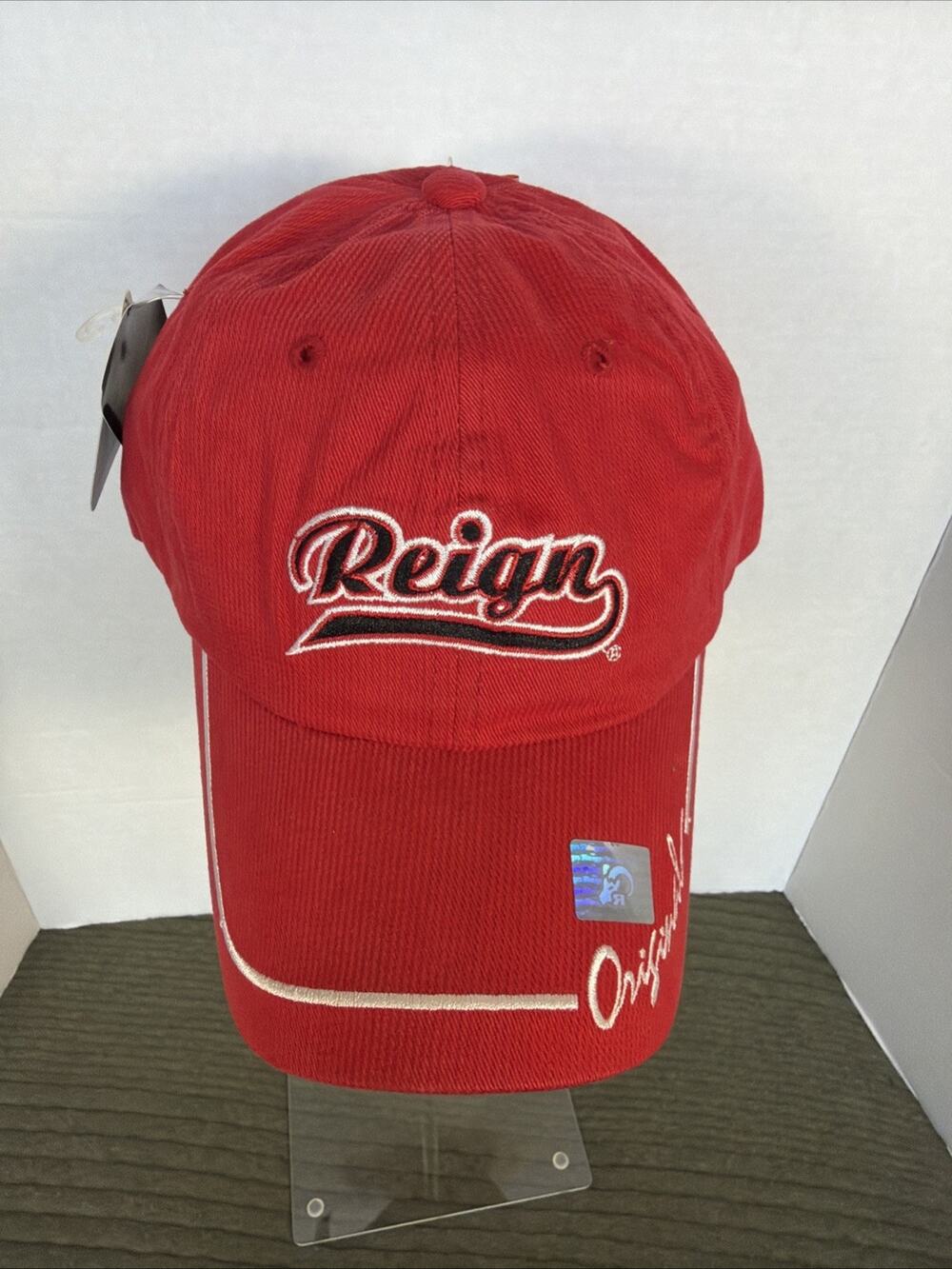 REIGN SPORTS HEADWEAR - RED - Adjustable BALL CAP HAT!